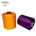 75/36 recycle polyester dope dyed yarn dty semi-dull textured yarn